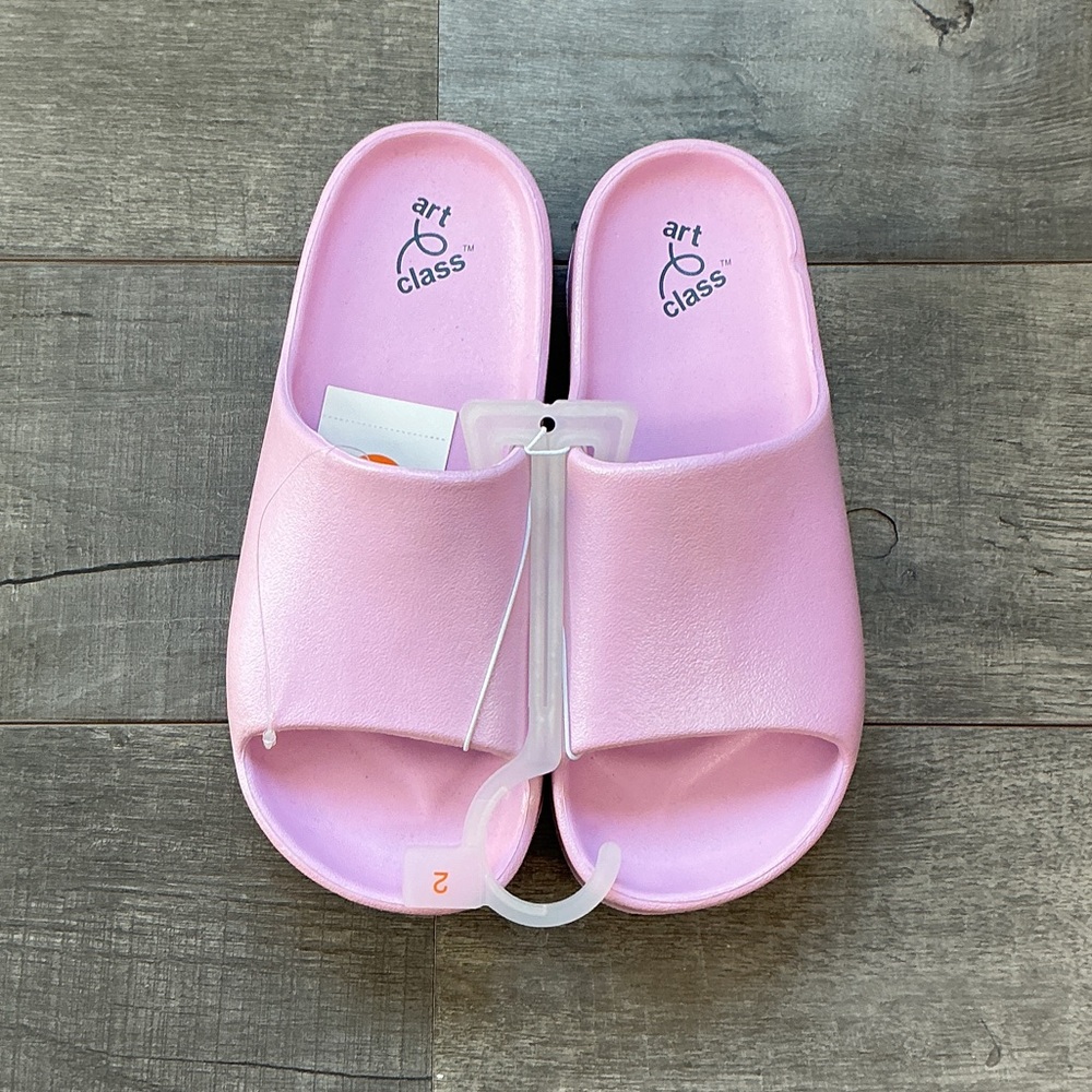 Art Class Kids Light Pink Slide Sandals